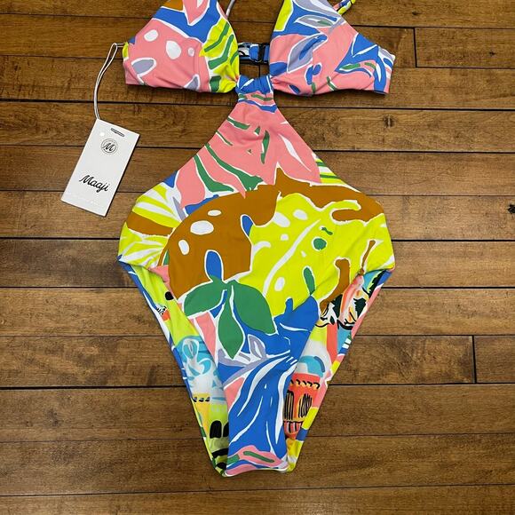 Maaji Selvatik Mimi Reversible One Piece Swimsuit sz S NEW WITH TAGS $167 - Picture 3 of 11